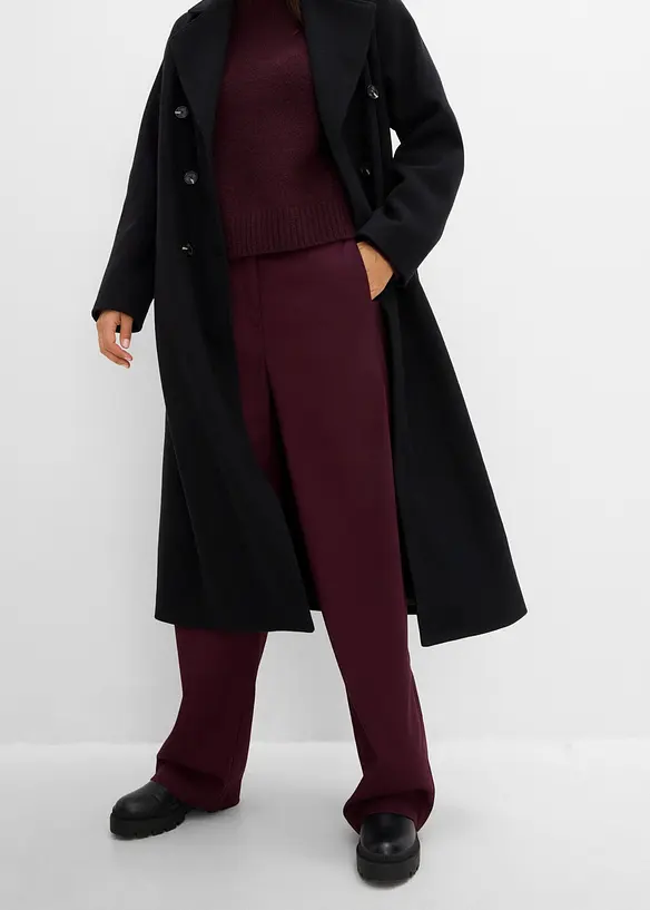 Oversizekappa med yllelook, bonprix