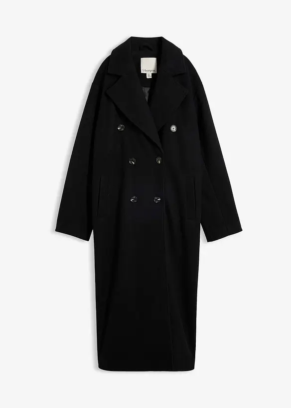 Oversizekappa med yllelook, bonprix