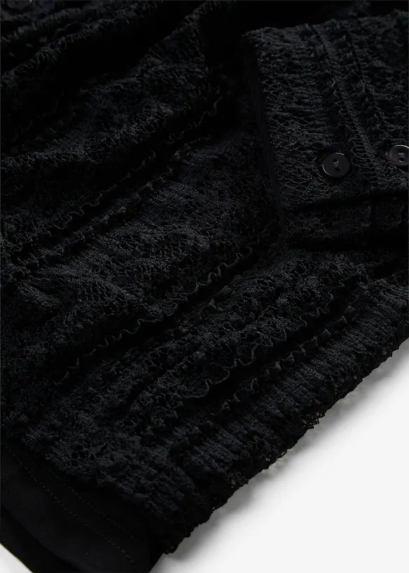 Jerseyblus med linne (2-delat set), bonprix
