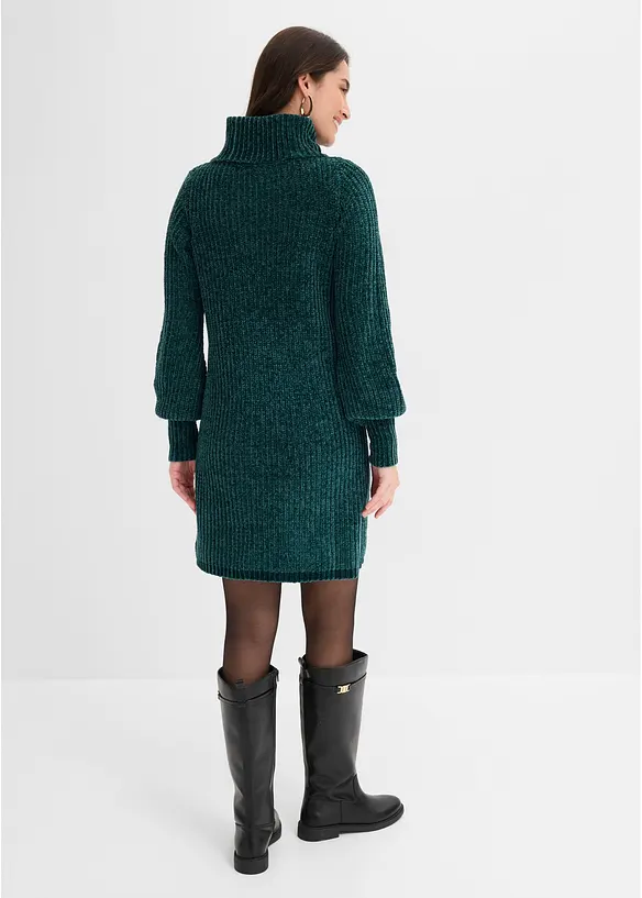 Stickad chenillekl&auml;nning i &aring;tervunnen polyester, bonprix