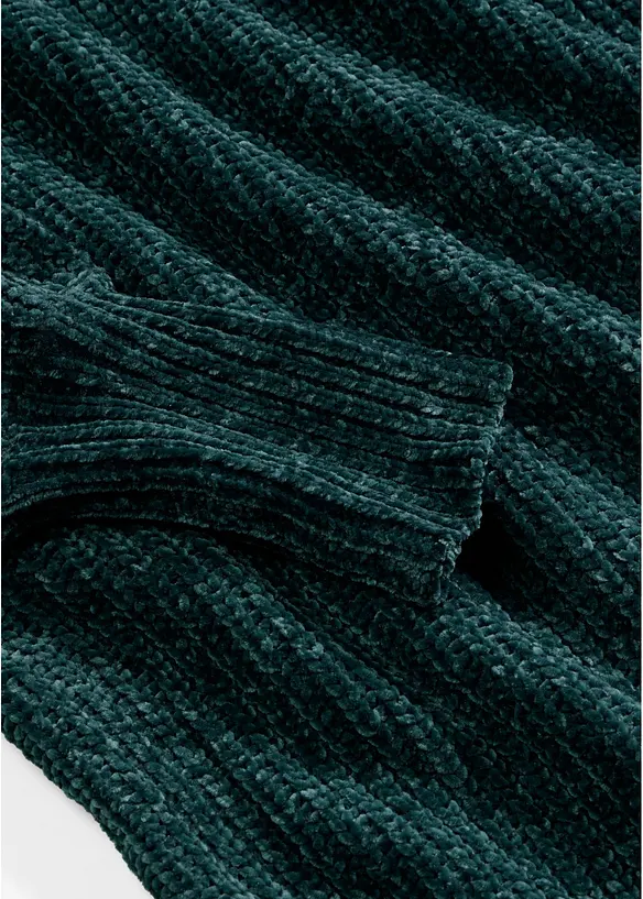 Stickad chenillekl&auml;nning i &aring;tervunnen polyester, bonprix