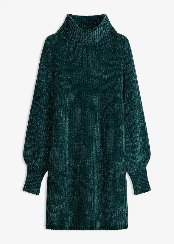Stickad chenillekl&auml;nning i &aring;tervunnen polyester, bonprix