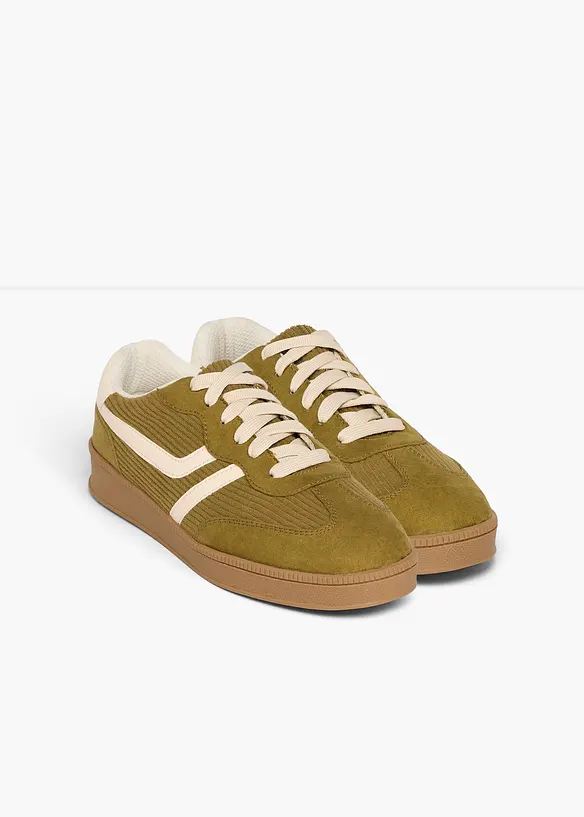 Sneakers med manchesterdetaljer, bonprix
