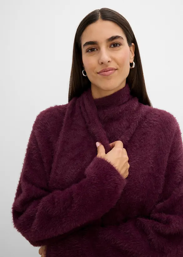 Oversize-tr&ouml;ja med sjal, bonprix