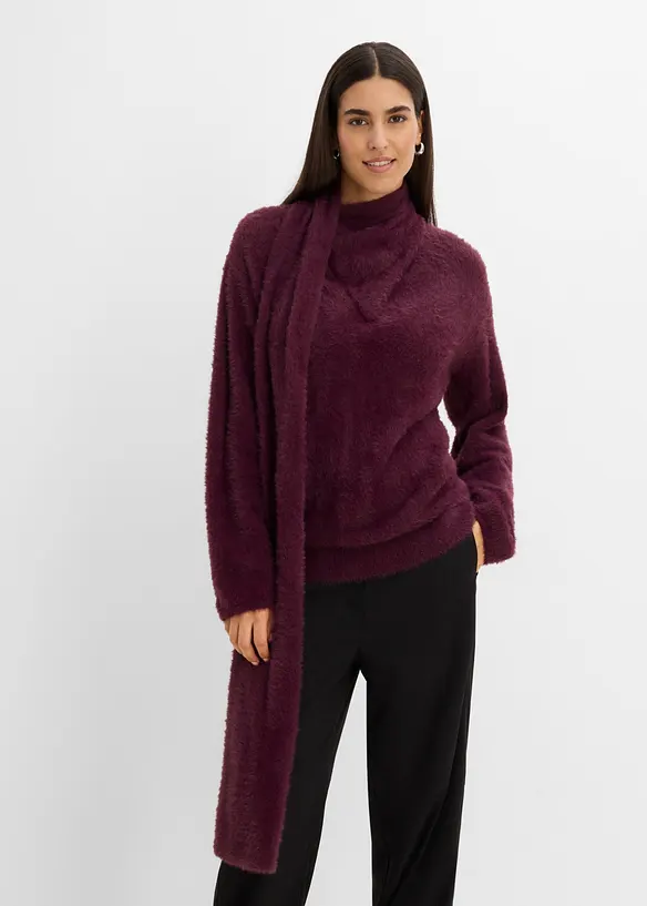 Oversize-tr&ouml;ja med sjal, bonprix