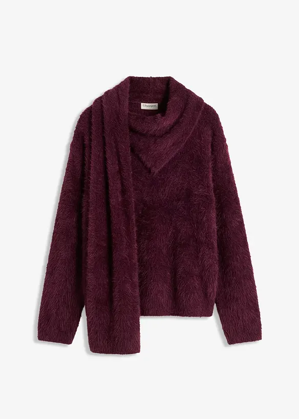 Oversize-tr&ouml;ja med sjal, bonprix