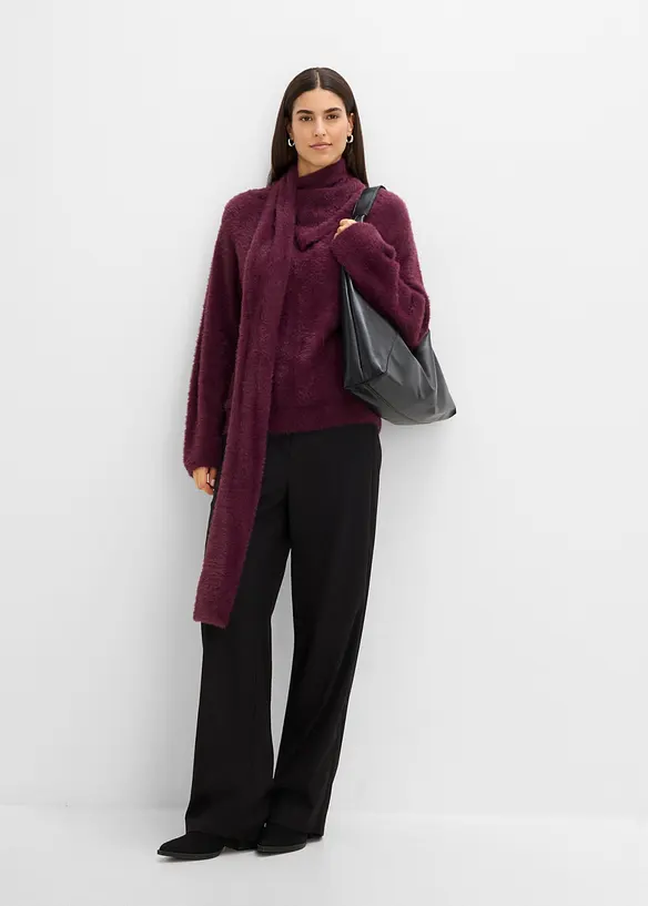 Oversize-tr&ouml;ja med sjal, bonprix