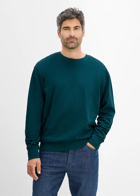 Oversizesweatshirt i ekologisk bomull, bonprix