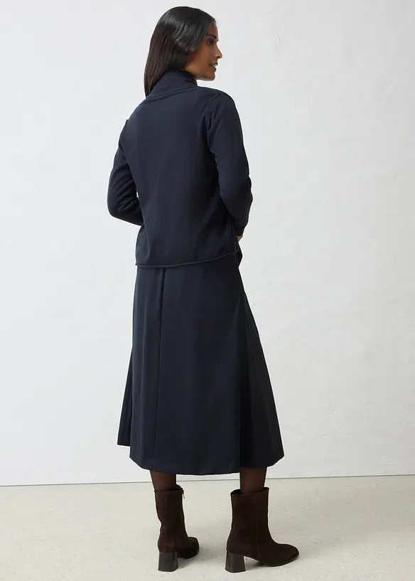 Cardigan i bomull och ull, bonprix