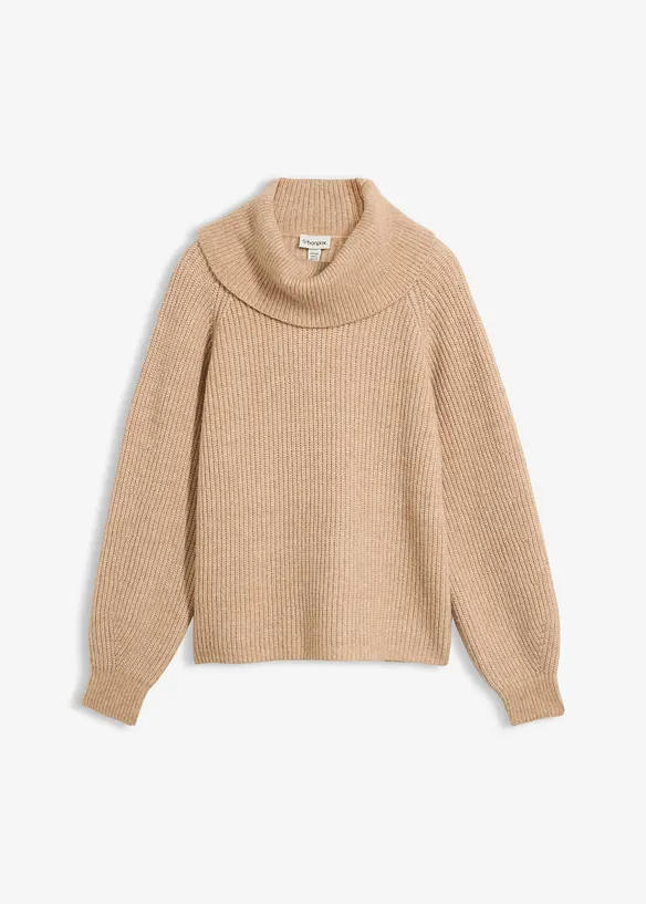 Polotr&ouml;ja i bomull och ull, bonprix