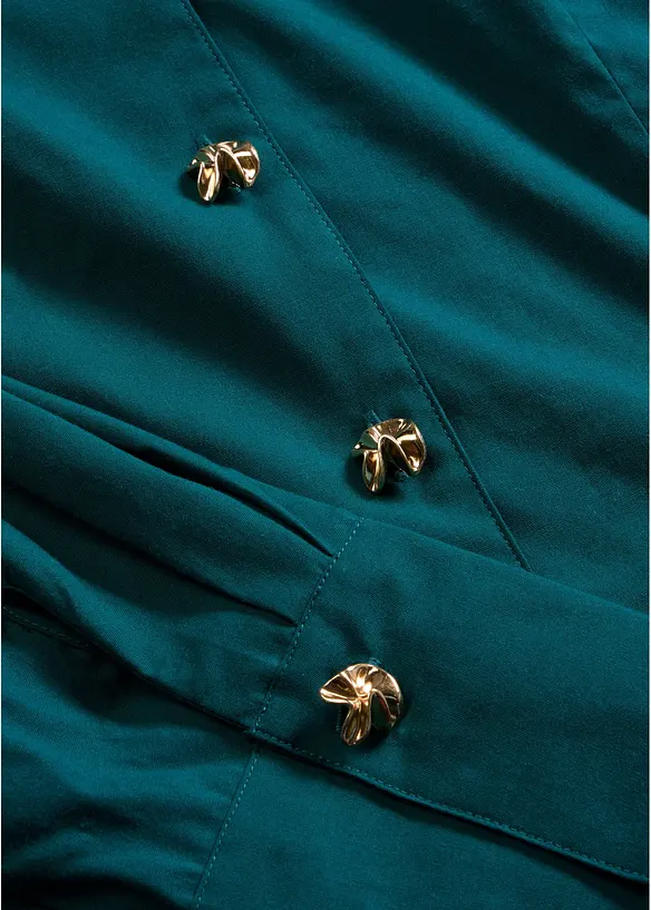 Strykfri stretchblus i poplin, bonprix