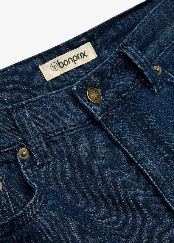 Termojeans med jerseyfoder, Classic Fit, Straight, bonprix