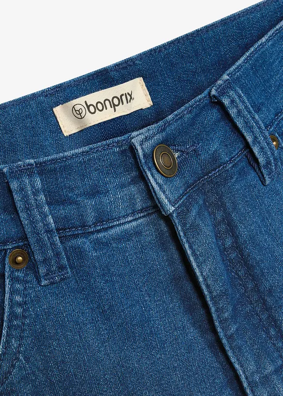 Termojeans med jerseyfoder, Classic Fit, Straight, bonprix