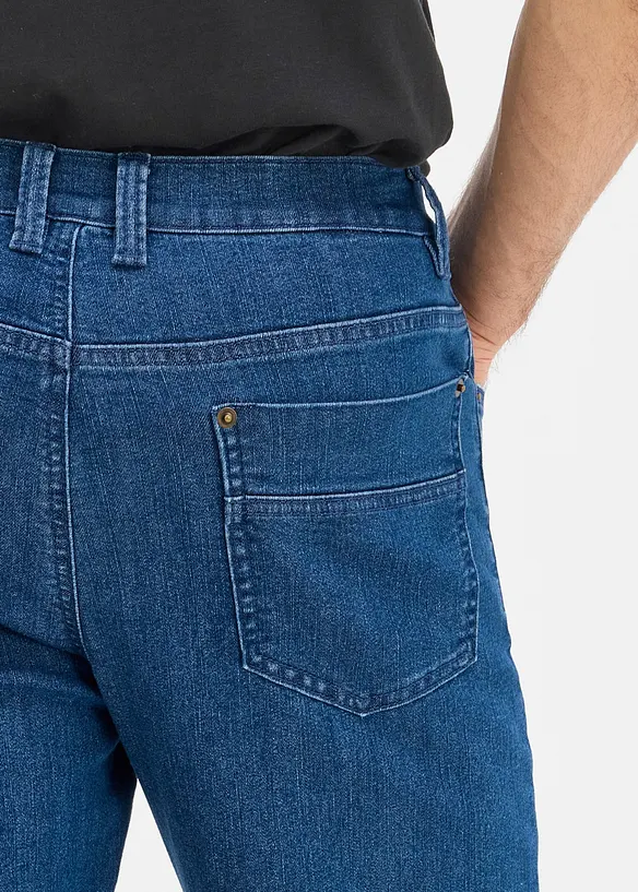 Termojeans med jerseyfoder, Classic Fit, Straight, bonprix
