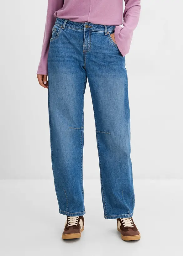 Barrel-jeans Mid Waist, bonprix