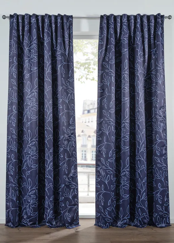 M&ouml;rkl&auml;ggande gardinl&auml;ngd med &aring;tervunnen polyester (1-pack), bonprix