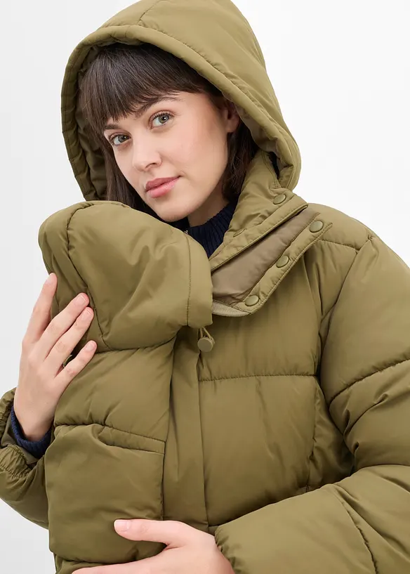 Vattenavvisande mammat&auml;ckjacka med babyficka, bonprix