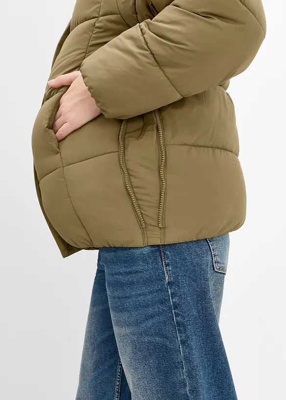 Vattenavvisande mammat&auml;ckjacka med babyficka, bonprix
