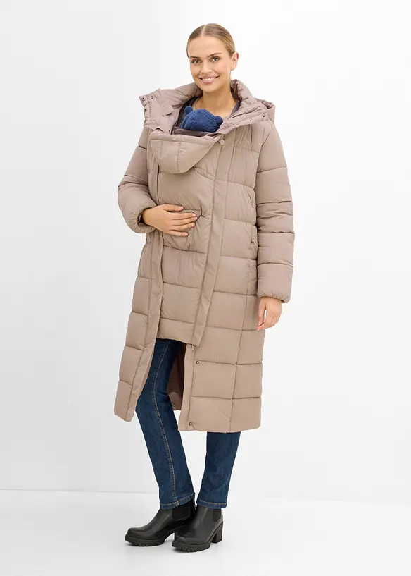 V&auml;rmande mammat&auml;ckkappa med babyficka, bonprix
