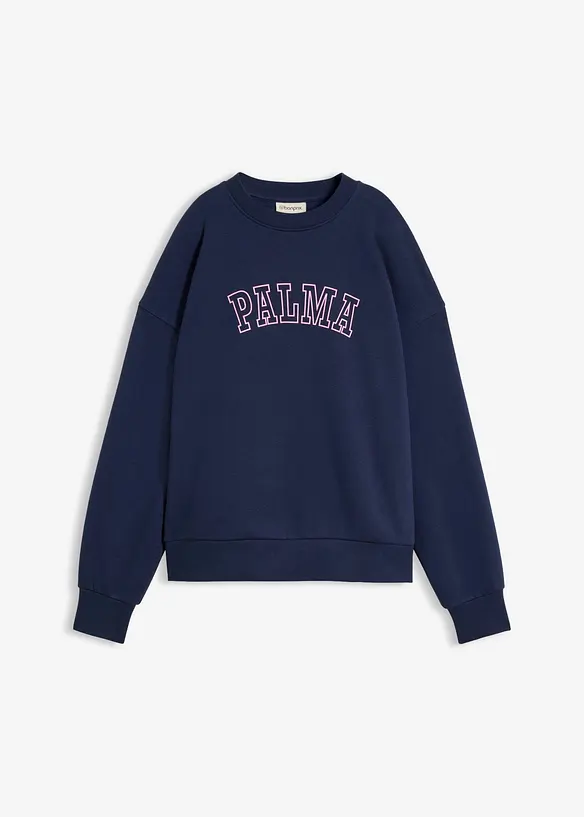 Oversized sweatshirt av bomullsmix, bonprix