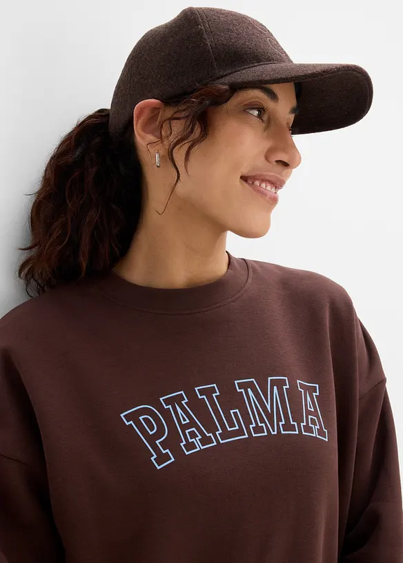 Oversized sweatshirt av bomullsmix, bonprix