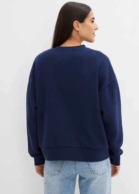 Oversized sweatshirt av bomullsmix, bonprix