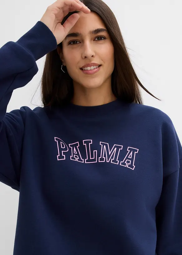 Oversized sweatshirt av bomullsmix, bonprix