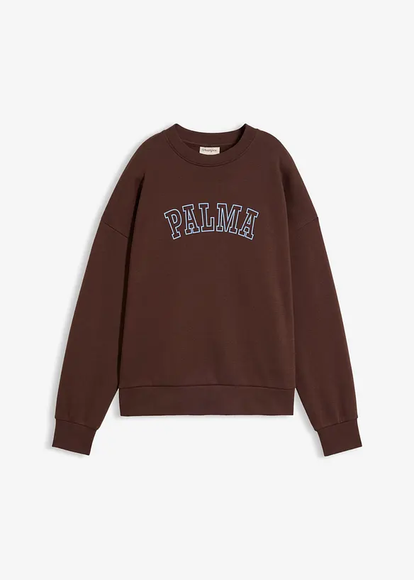Oversized sweatshirt av bomullsmix, bonprix