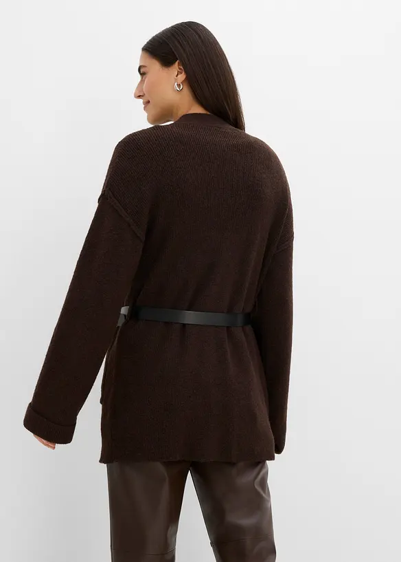 Cardigan med sk&auml;rp, bonprix