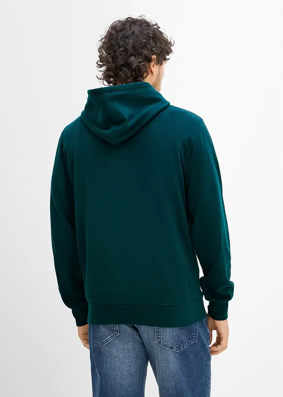 Sweatshirt med huva, normal passform, bonprix