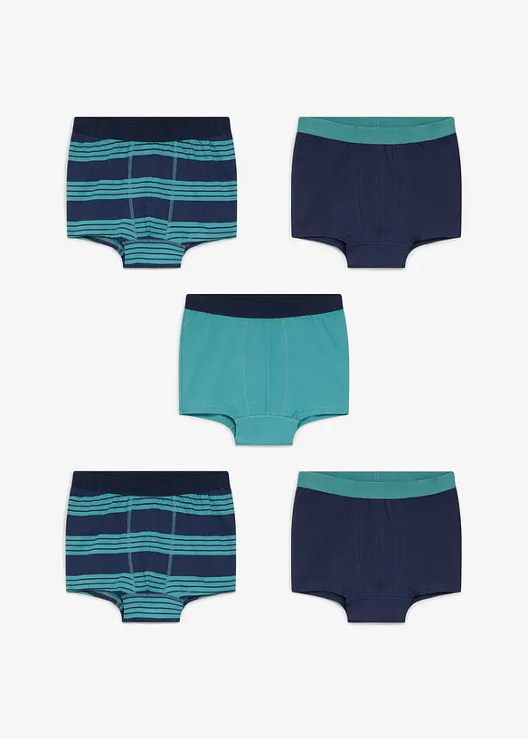 Boxershorts med mjuk bomull (5-pack), bonprix