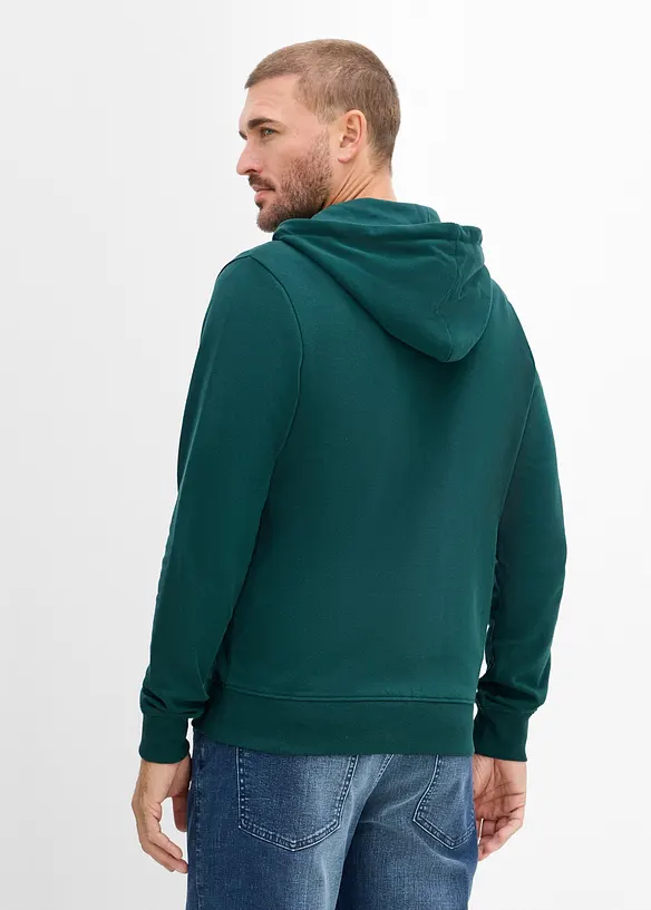 Munkjacka med detaljer i skinnimitation, bonprix