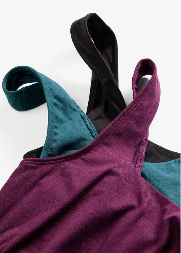 BH-topp med ekologisk bomull (3-pack), bonprix