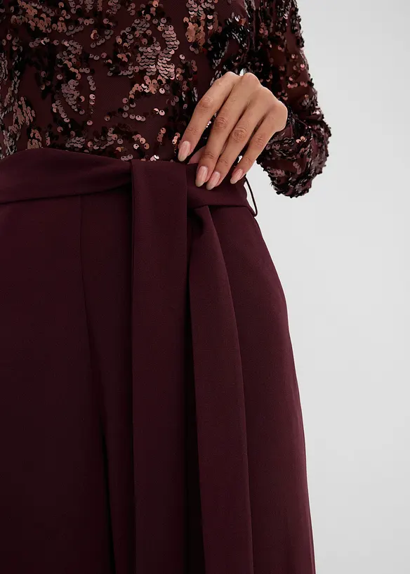 Jumpsuit med paljettbroderi, bonprix