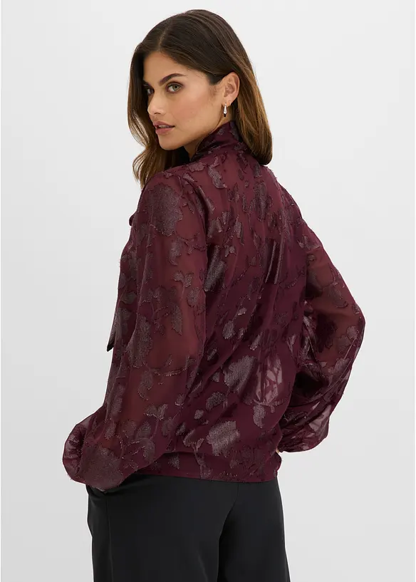 Dra p&aring;-blus med broderi, bonprix