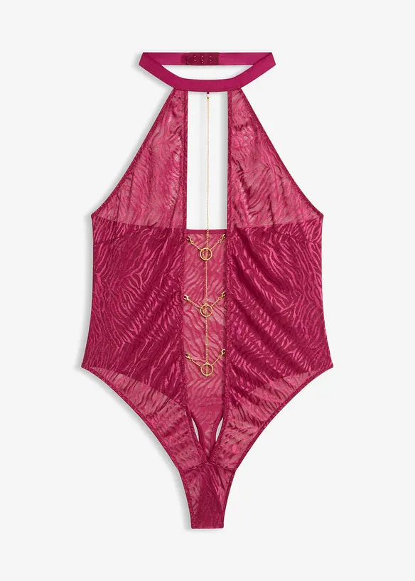 Stringbody med avtagbara kedjedetaljer, bonprix