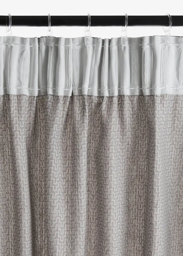 Gardinl&auml;ngd i jacquard av ekologisk bomull (1-pack), bonprix