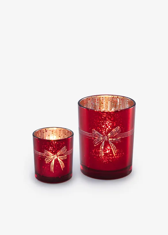 V&auml;rmeljush&aring;llare med rosettmotiv (2-pack), bonprix