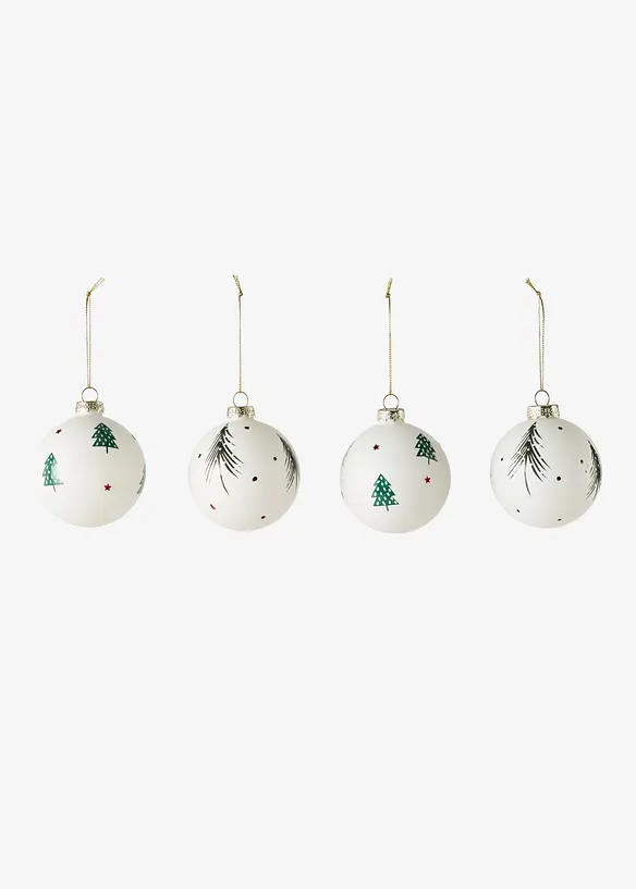 Julgranskulor (4-pack), bonprix