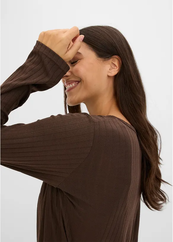 Pyjamas i mjuk pointellejersey, bonprix