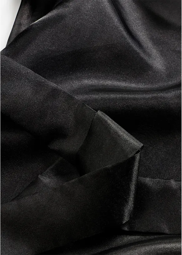 Blus av glansig tyll, bonprix