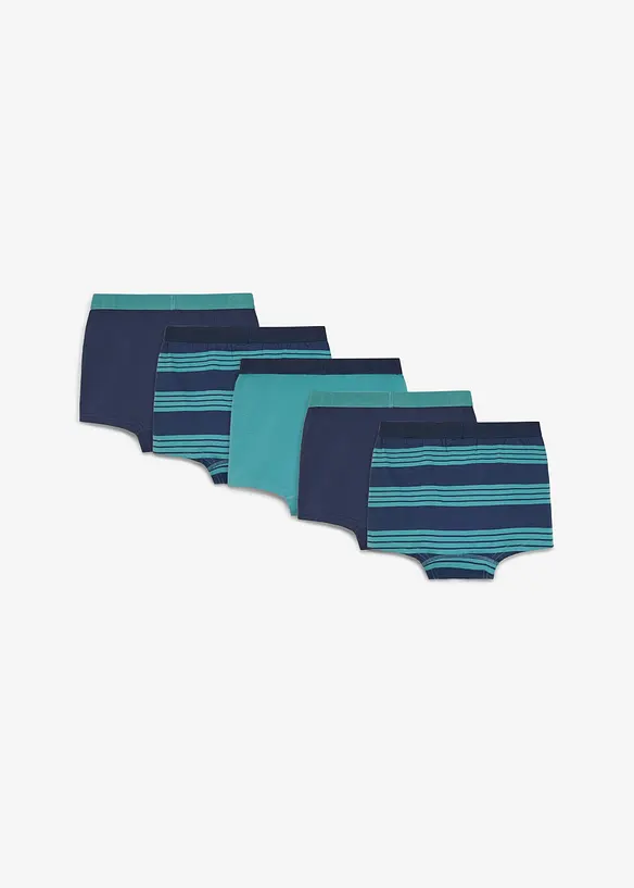Boxerkalsong i tajt modell med mjuk, ekologisk bomull (5-pack), bonprix