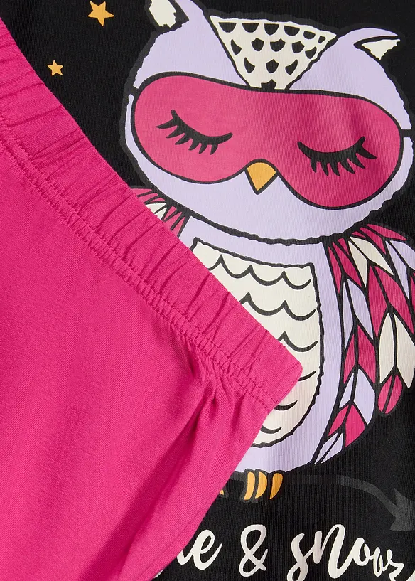 Pyjamas i mjuk bomull (2 delar), bonprix