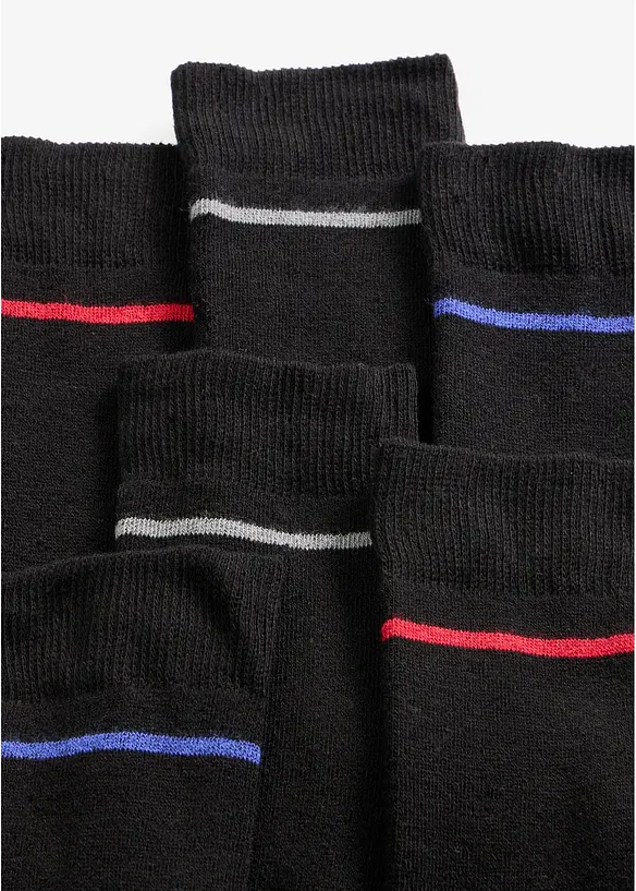 V&auml;rmande strumpor med insida i frott&eacute; (6-pack), bonprix