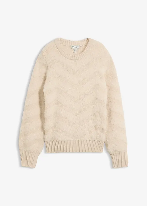 Tr&ouml;ja med fluffigt garn, bonprix