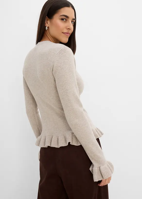 H&aring;lm&ouml;nstrad cardigan, bonprix