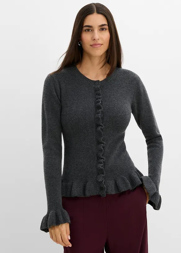 H&aring;lm&ouml;nstrad cardigan, bonprix