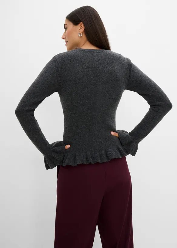 H&aring;lm&ouml;nstrad cardigan, bonprix