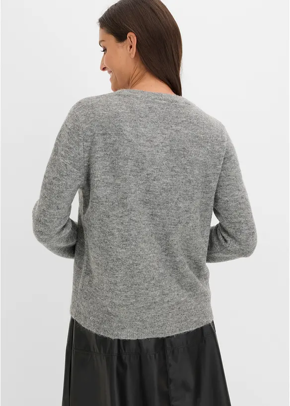 Cardigan med bekv&auml;m sk&auml;rning, bonprix