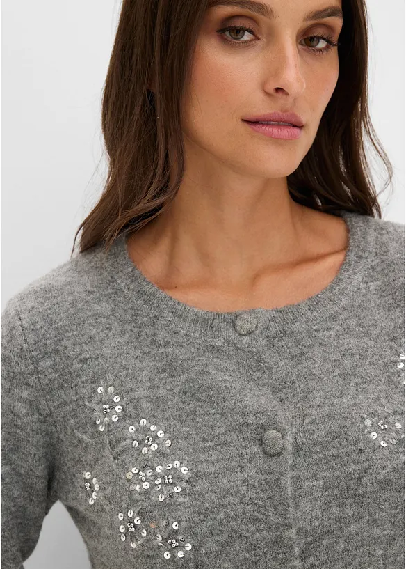 Cardigan med bekv&auml;m sk&auml;rning, bonprix